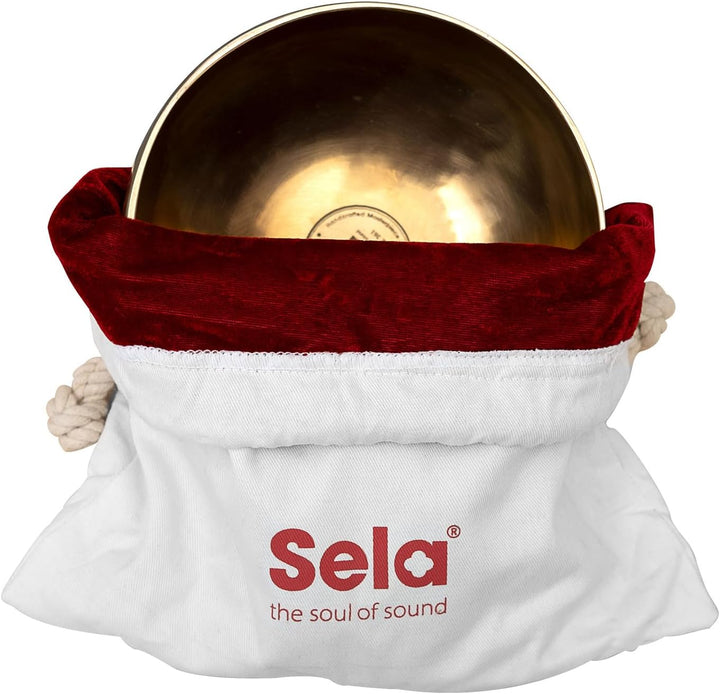 Sela SE 261 Harmony Singing Bowl Klangschale 15 cm inkl. Schlägel, Baumwolltasche, Filzring + keepdr