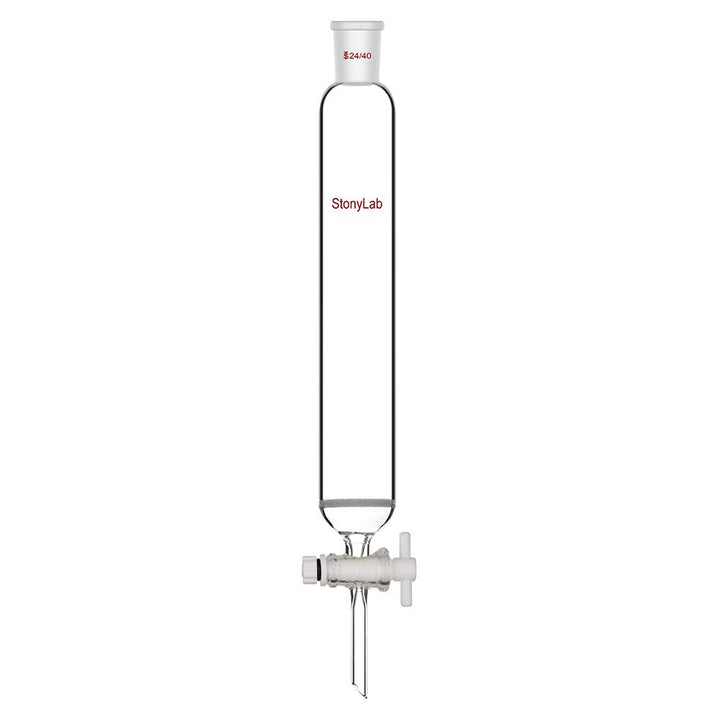 stonylab Chromatographie Säule aus Borosilikatglas, Chromatography Column 24/40 Gelenk Chromatograph