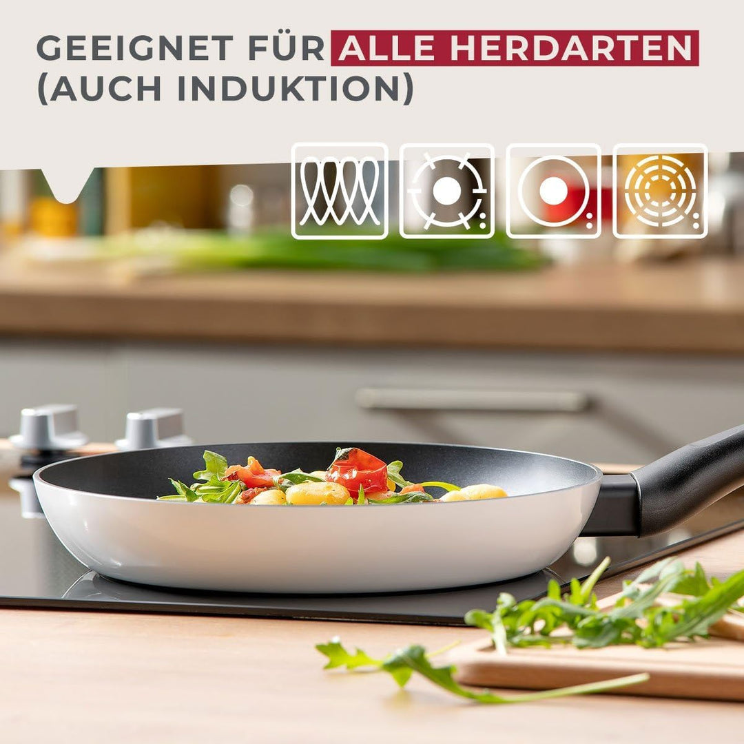 Fackelmann Bratpfanne Arcadalina 24cm - Antihaft-Pfanne aus 90% recyceltem Aluminium und Keramik-Bes