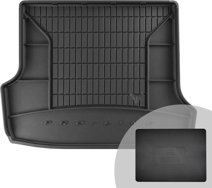 FROGUM ProLine 3D Gummimatte Exklusive Auto Kofferraummatte Kofferraumwanne für Volvo V70 II 2000-20