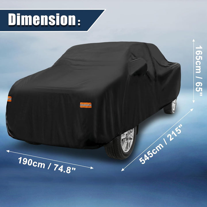 X AUTOHAUX Fahrzeug Pickup Abdeckung Voller Aussenabdeckungen Wasserdicht 190T PU