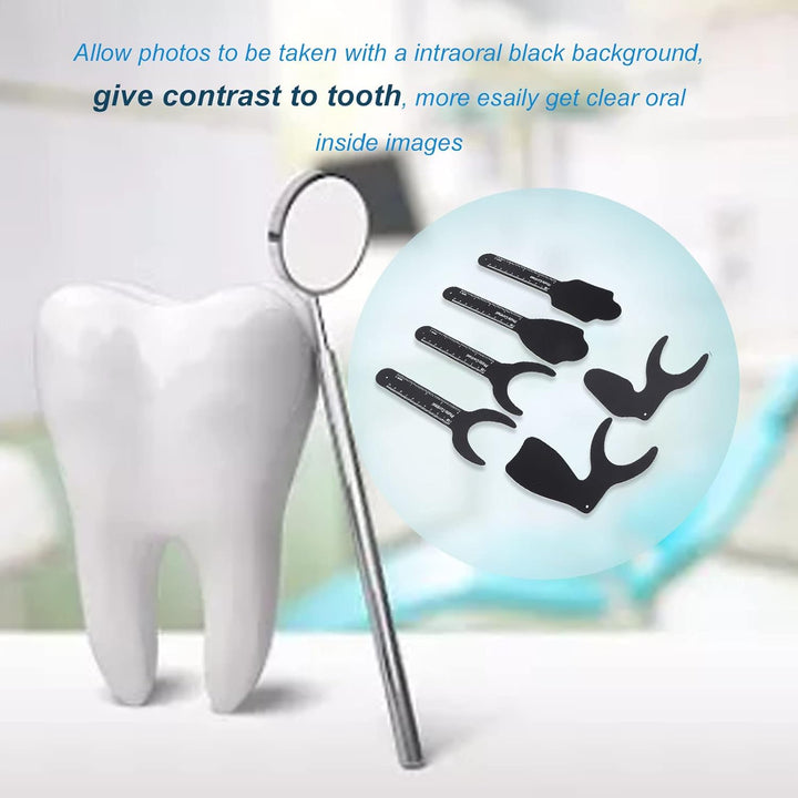 Dental Photo Contrast, Dentalhintergrund Foto Kontrast Board, 6pcs Intraoral Photographic Schwarzer