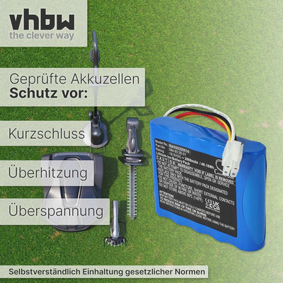 vhbw Akku kompatibel mit Husqvarna Automower 310 Modell (2015, 2016, 2017, 2018), 315 Modell (2015,