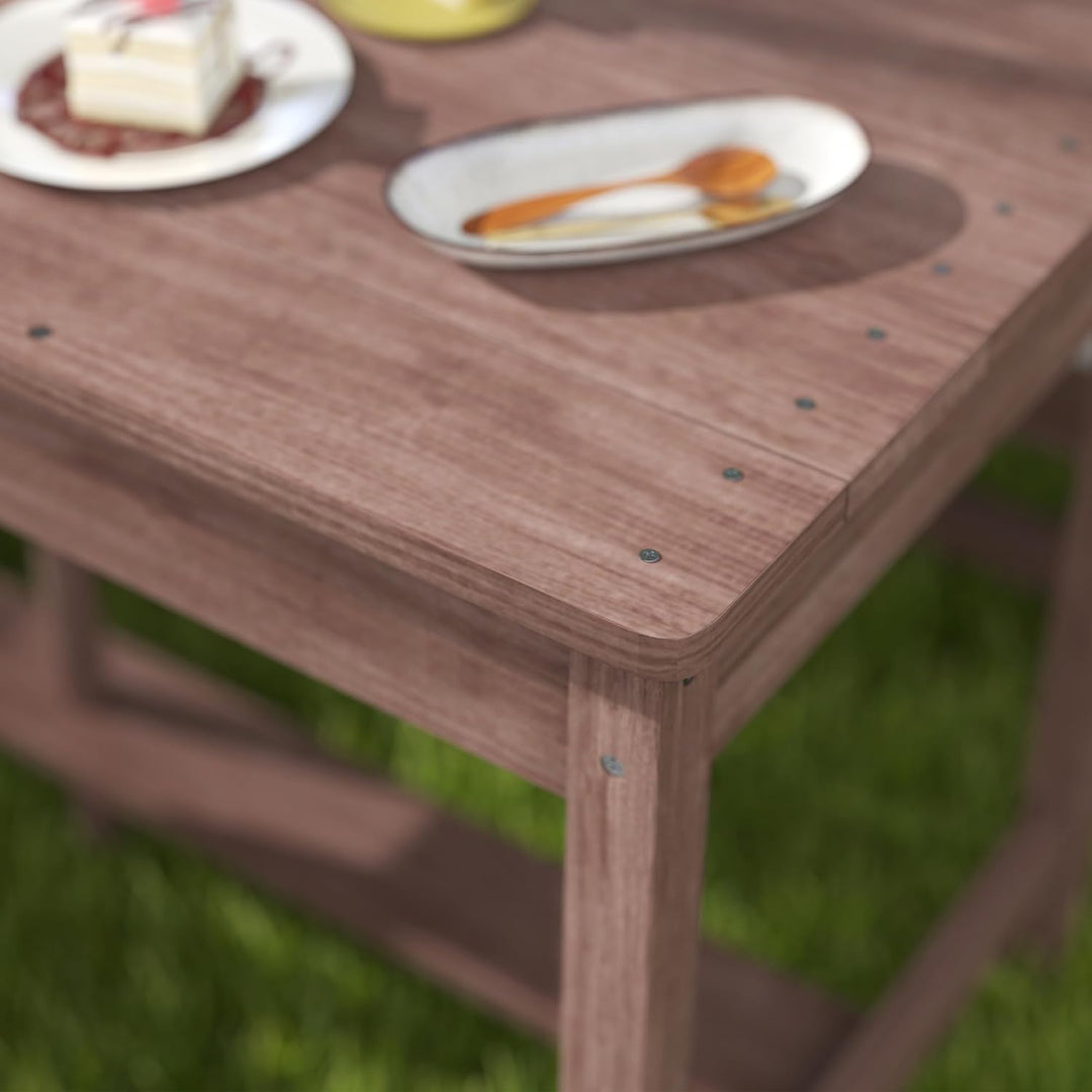 AIYAPLAY Gartenmöbel-Set für Kinder, Picknicktisch für Kinder, mit Bänken, Kissen und abnehmbarem So