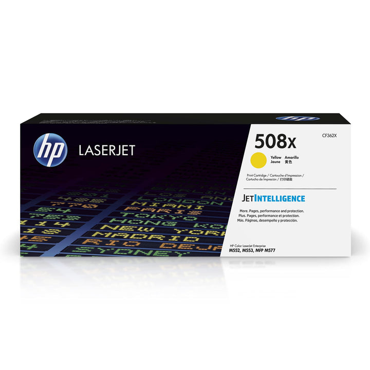 HP 508X (CF362X) Gelb Original Toner mit hoher Reichweite für HP Color Laserjet Enterprise M552dn, M