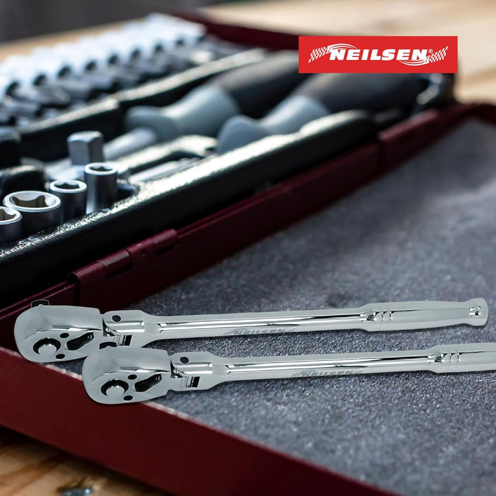 Neilsen ct0811 3/8 Zoll Dr Ratschengriff – Silber