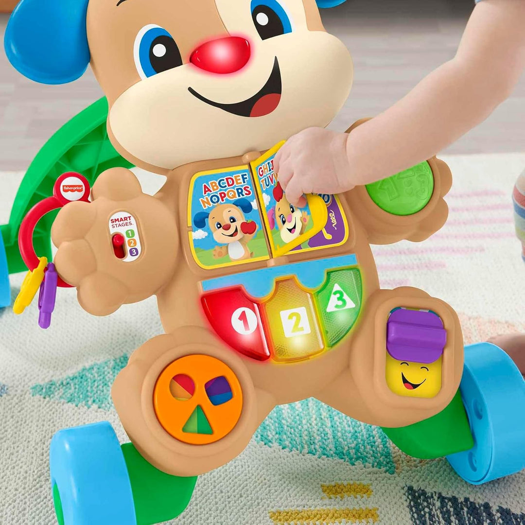 Mattel 446HHX15 Rollator Hund erste Schritte HHX15 Fisher Price babyspielzeug, bunt