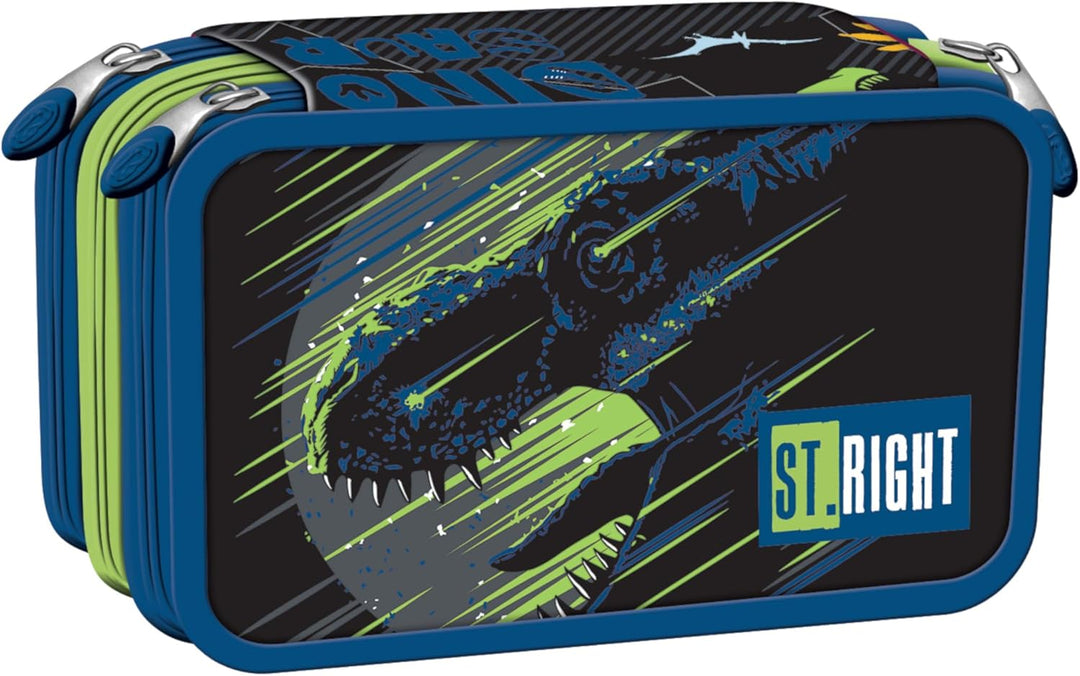 Goldkids - Federmäppchen 3 Fächer - Mäppchen für Mädchen und Jungen - Federmappe 3-Fach Federtasche