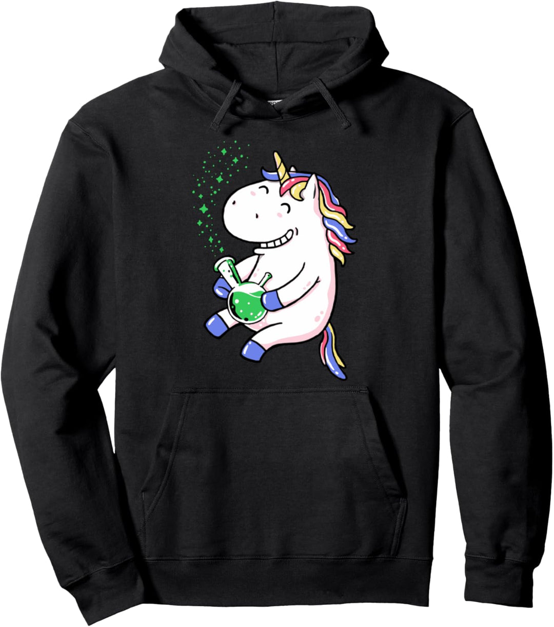Entsteintes Einhorn, das eine Bong schlägt Pullover Hoodie