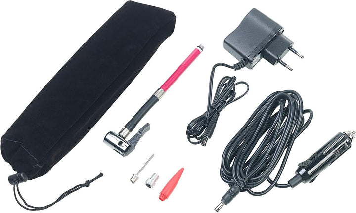 AGT Professional Fahrradpumpe Kompressor: Akku-Kompressor-Luftpumpe für Reifen, Bälle u.v.m., LCD, b