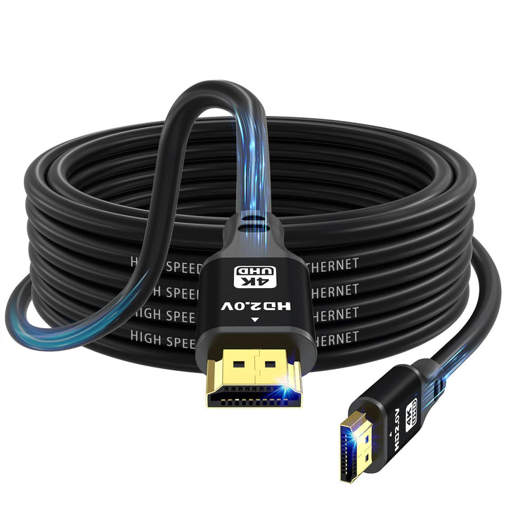 HDMI Kabel 10m (HDMI 2.0, 18 Gbit/s) 4K@60Hz Ultra High Speed Anschluss, kompatibel mit Blu-Ray,TV,