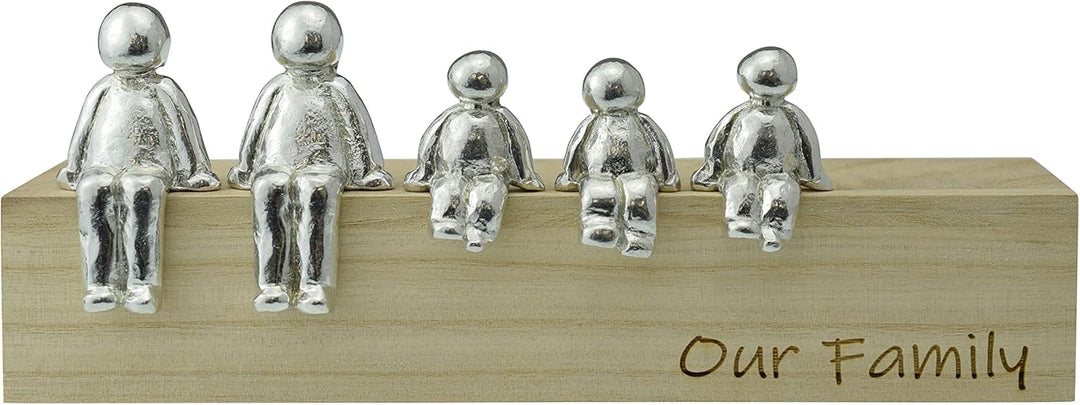 Pirantin Our Family Ornament – Wählen Sie Ihre Familienkombination Jubiläumsidee (3 Kinder), 3 Kinde