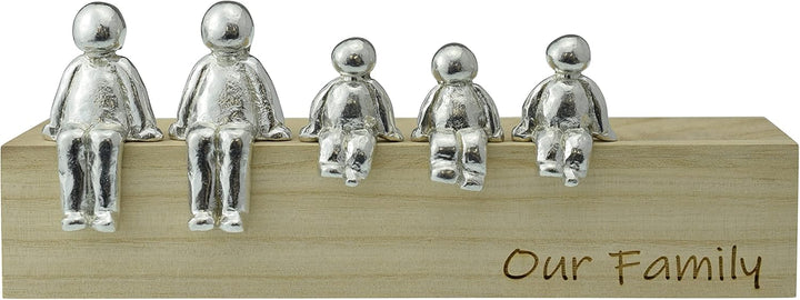 Pirantin Our Family Ornament – Wählen Sie Ihre Familienkombination Jubiläumsidee (3 Kinder), 3 Kinde