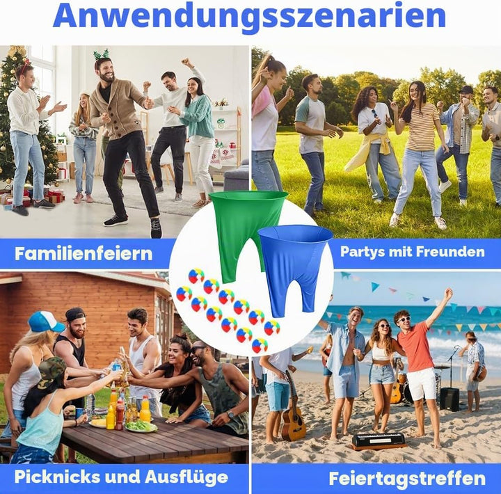 2 Stück Granny Pants Wurfspiel, Granny Pants Yard Game für Erwachsene und Kinder, mit 12 Hüpfbällen