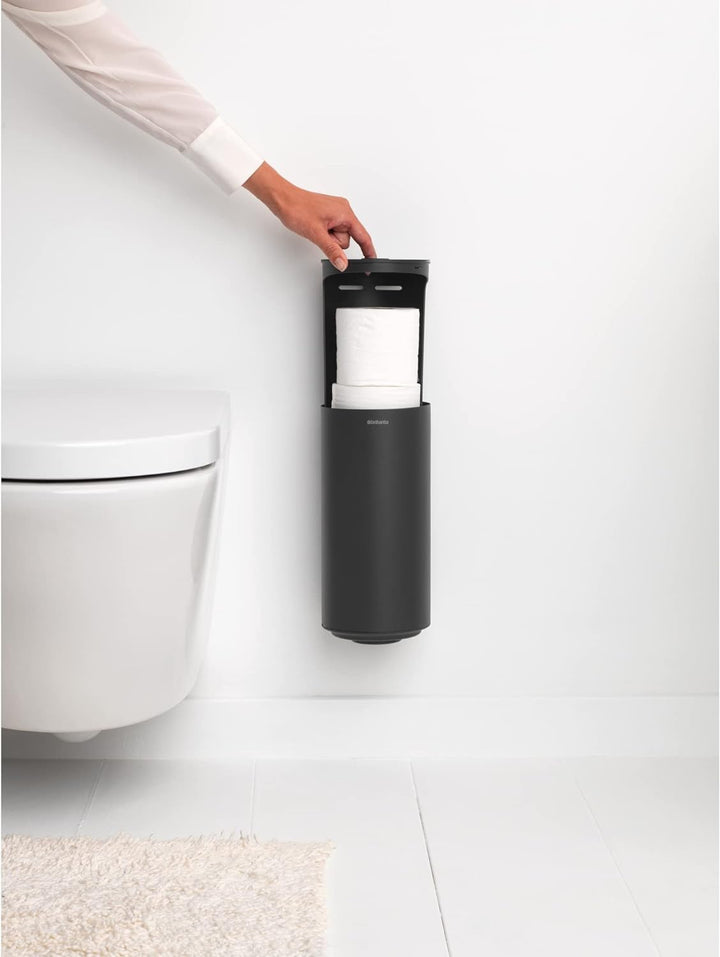 Brabantia - Mindset Toilettenrollenspender - Für 2 Ersatzrollen - Für alle Gängigen Rollengrössen -