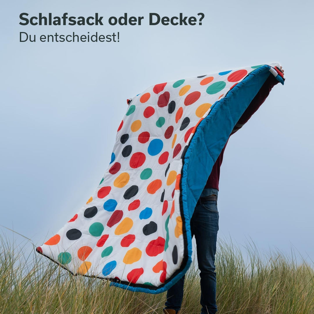 Skandika Deckenschlafsack Sovro | Schlafsack Outdoor für Erwachsene, 3 Jahreszeiten, als Doppelschla
