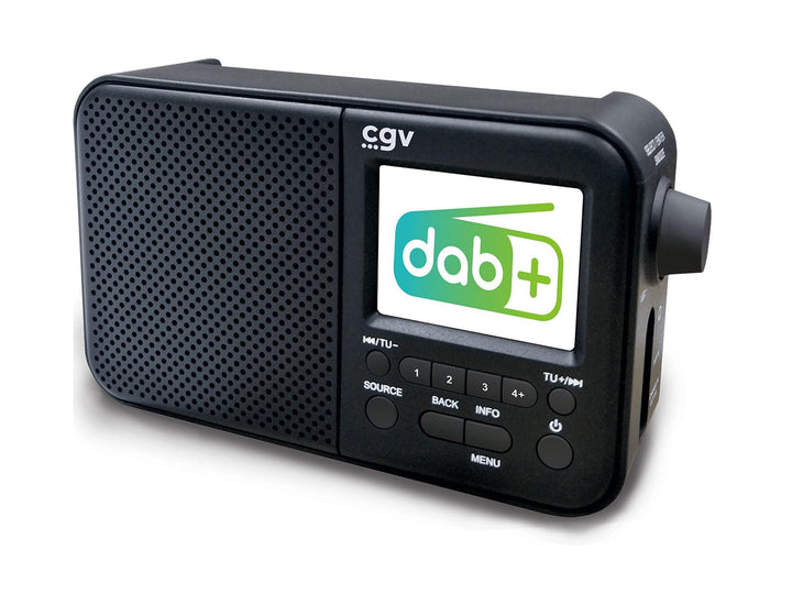 Tragbares Radio, wiederaufladbar, DR7+: FM und Dab+, mit Akku, programmierbarem Wecker, Farbdisplay,