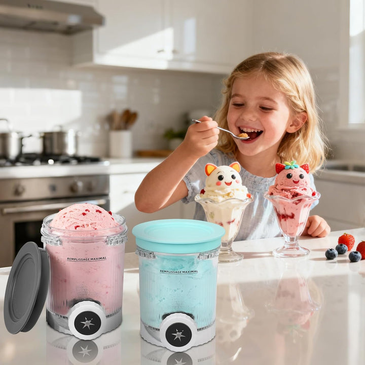 2 Stück Kompatibel mit Ninja Creami Swirl NC701 &amp; NC700 Serie Eismaschinen, Ninja Creami Behälter fü