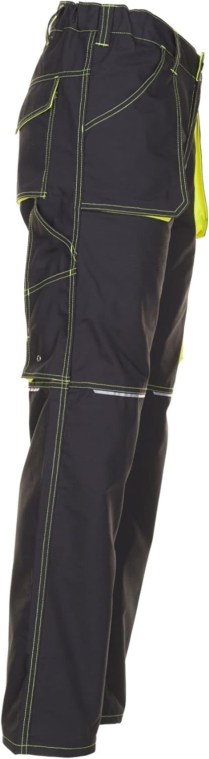 Planam Basalt Herren Neon Bundhose anthrazit gelb Modell 6220 Grösse 94