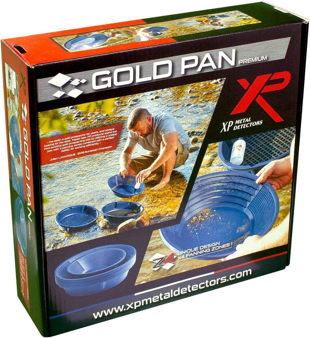 XP Metal Detectors Gold Pan Premium Kit - Ideal für erfahrene Goldgräber - mit Zwei XP Gold-Schalen,