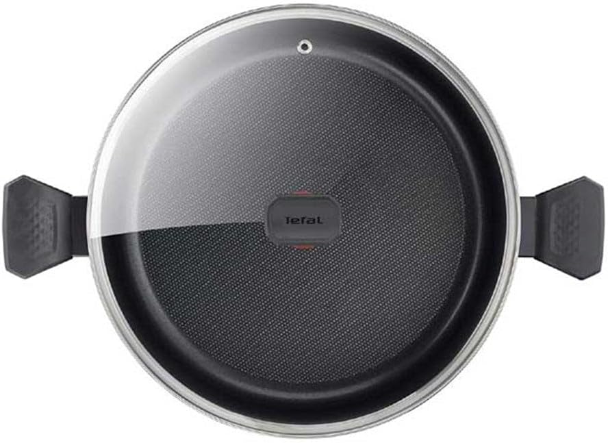 Tefal Kochtopf 30 cm (12,2 l) + Glasdeckel, für alle Herdarten ausser Induktion, Antihaftbeschichtun