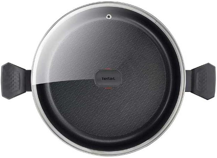 Tefal Kochtopf 30 cm (12,2 l) + Glasdeckel, für alle Herdarten ausser Induktion, Antihaftbeschichtun