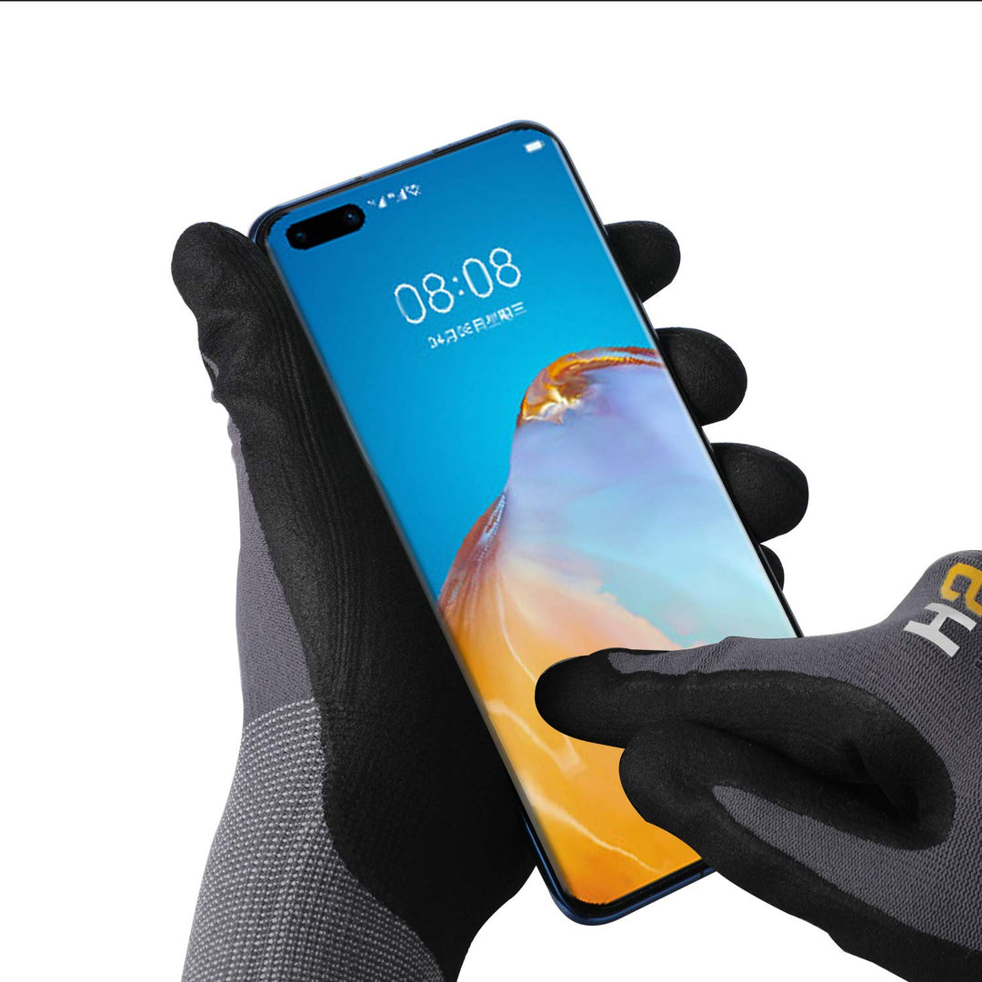 Arbeitshandschuhe - HPHST SF001TS Handschuhe 12 Paar Montagehandschuhe für Damen und Herren Gloves E