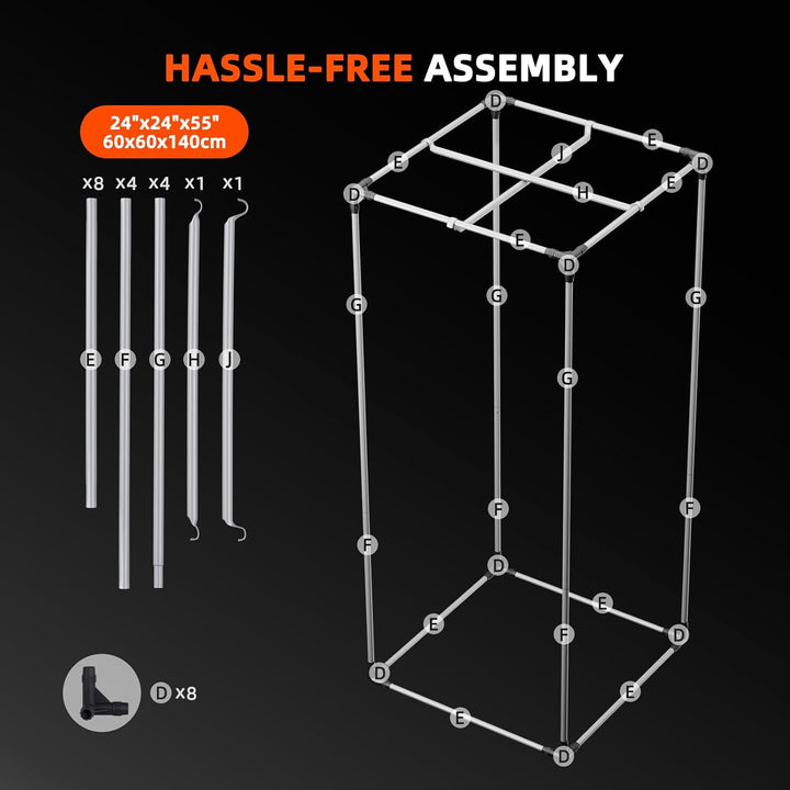 Spider Farmer Growbox Growzelt Indoor Anbauzelt Grow Tent Reflexionsvermögen Luftig Wasserdicht Grow