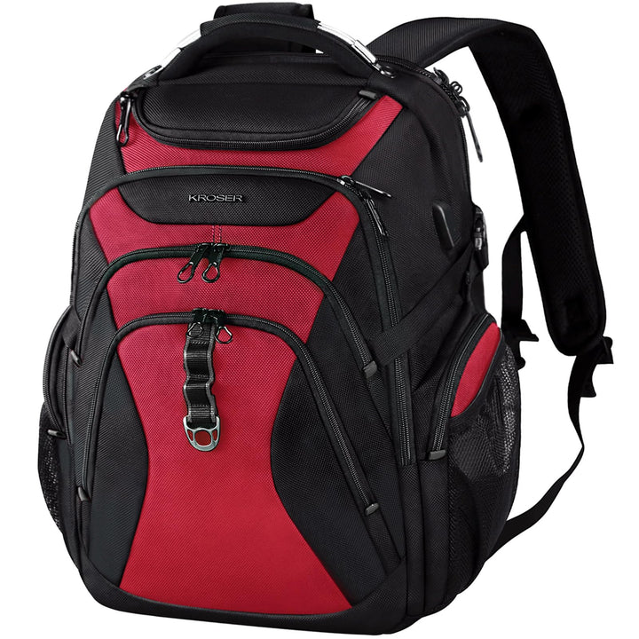 KROSER Laptop Rucksack Herren 18.4 Zoll Reise XXL BusinessRucksack Schwerlast Wasserdicht mit Hartge