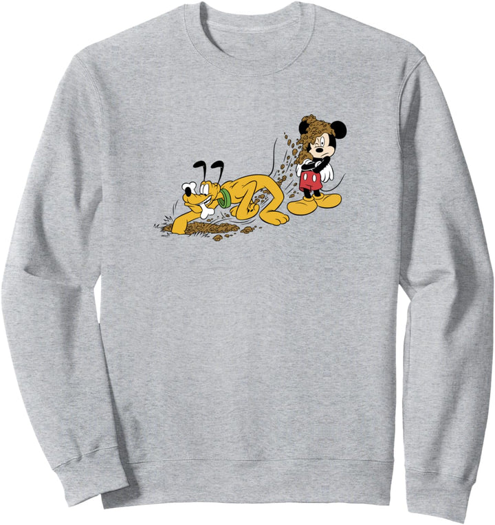 Disney Mickey And Friends Mickey & Pluto Digging Sweatshirt