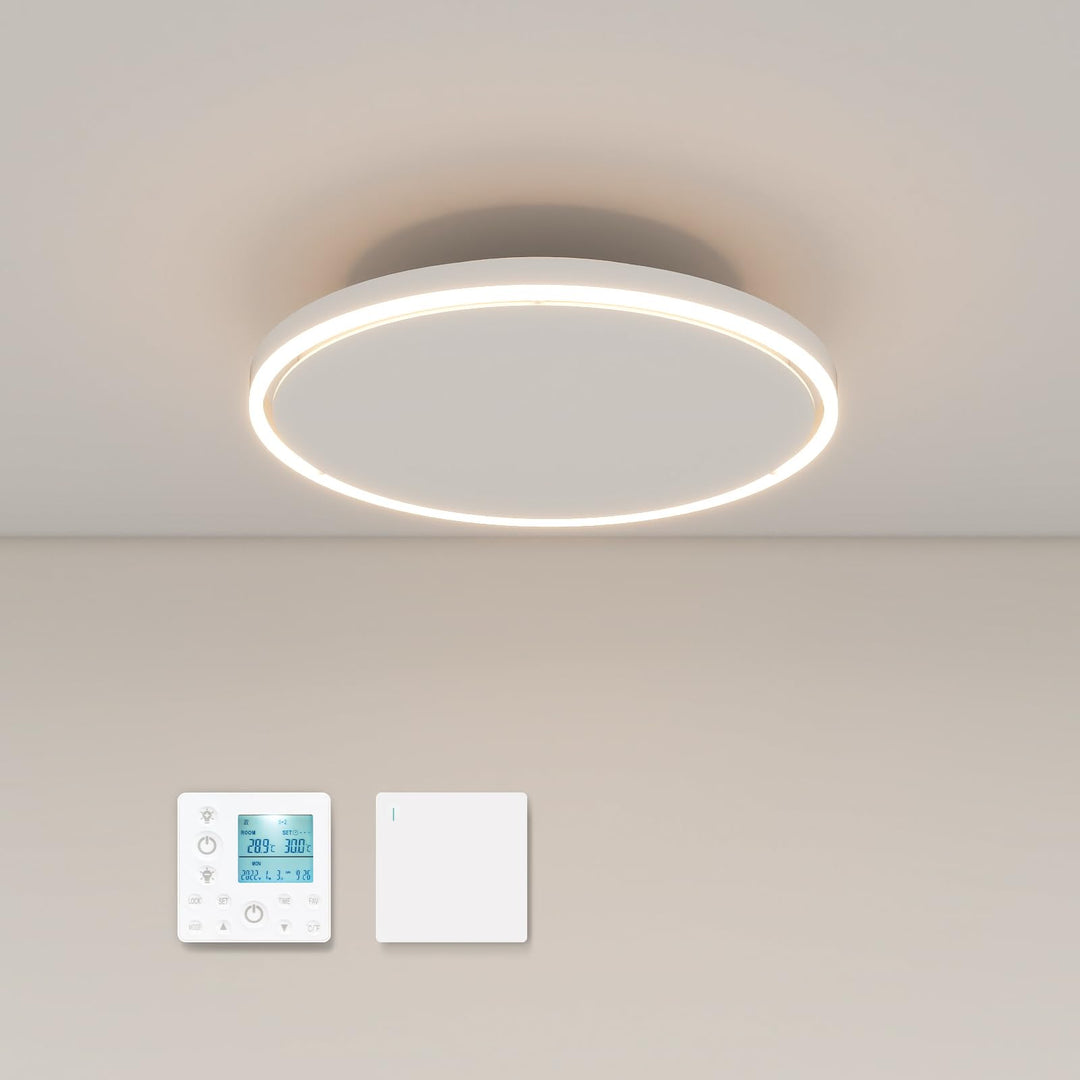 Infrarotheizung Deckenmontage 790 Watt, Infrarot Deckenheizung mit LED Beleuchtung Licht, Heizstrahl