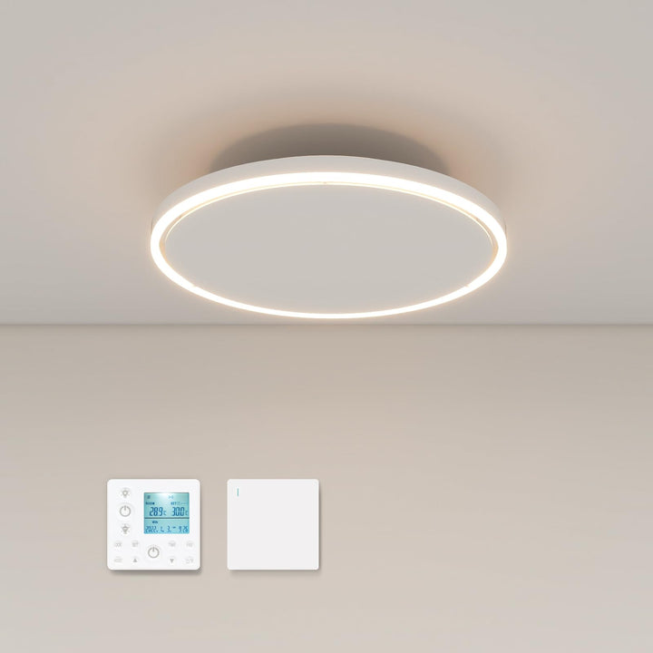 Infrarotheizung Deckenmontage 790 Watt, Infrarot Deckenheizung mit LED Beleuchtung Licht, Heizstrahl