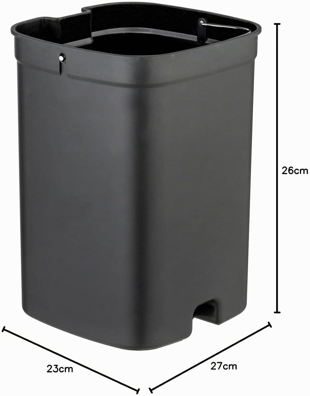 WENKO Treteimer Mod. Davos Kosmetikeimer 6,5 Liter mit Easy-Close Absenkautomatik aus BPA-freiem Kun
