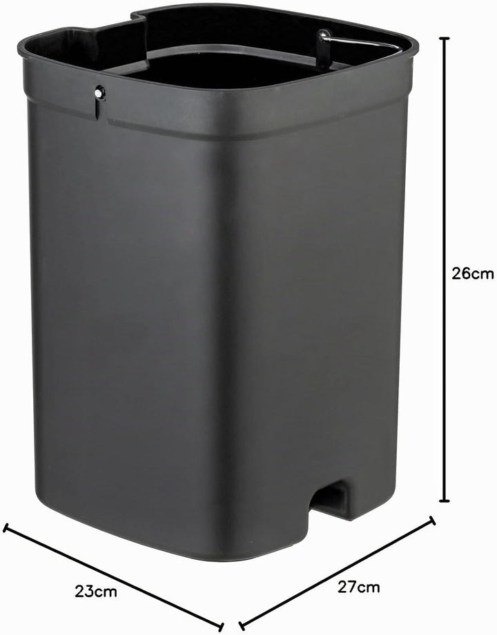 WENKO Treteimer Mod. Davos Kosmetikeimer 6,5 Liter mit Easy-Close Absenkautomatik aus BPA-freiem Kun