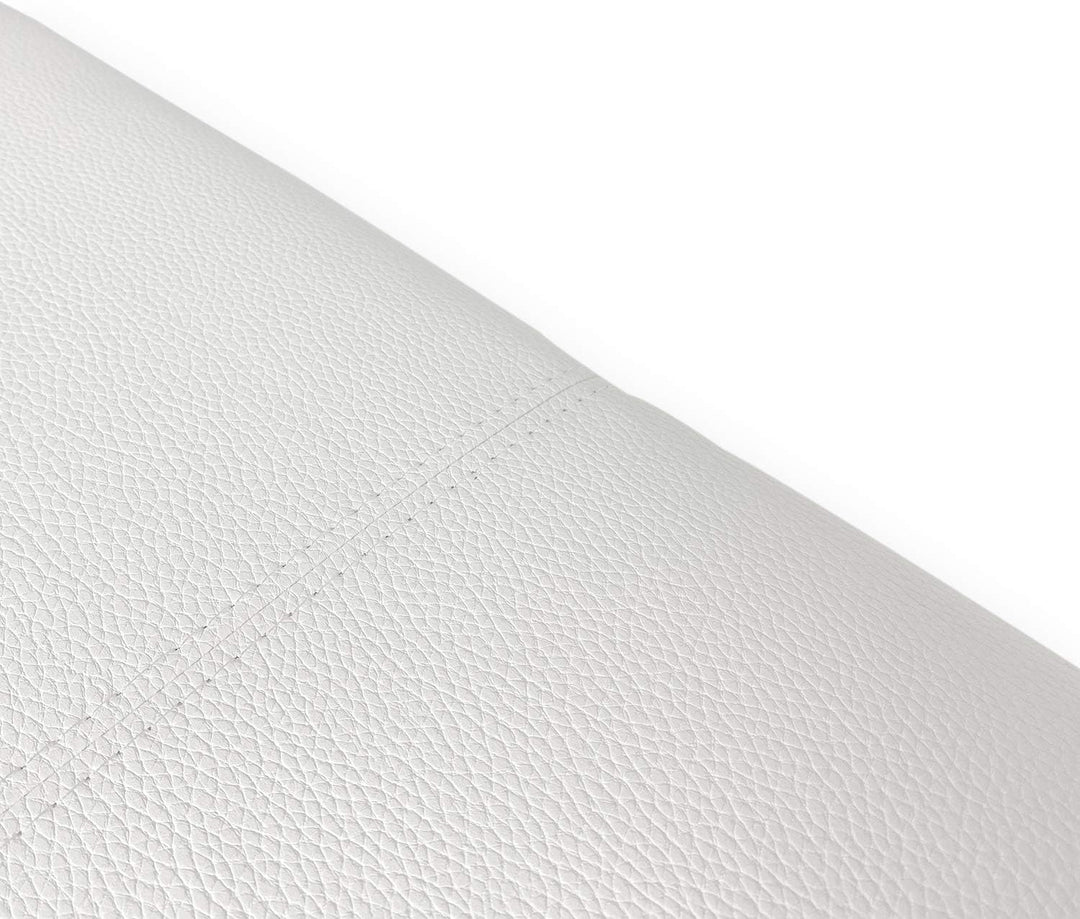 P17 | Kopfteil aus Kunstleder | gestreift | 160 x 60 | (Weiss) 60 x 160 cm Eco Leather - Linien Weis