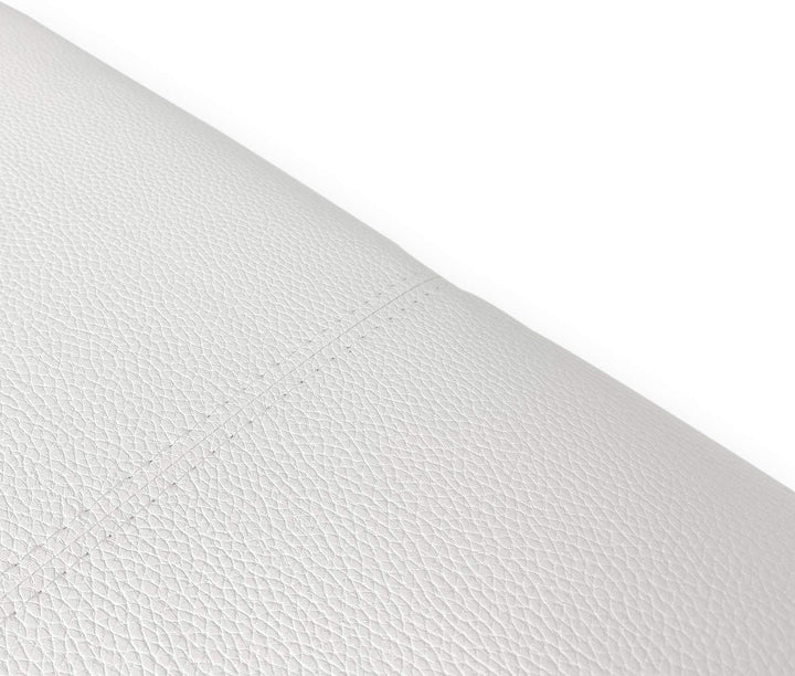 P17 | Kopfteil aus Kunstleder | gestreift | 160 x 60 | (Weiss) 60 x 160 cm Eco Leather - Linien Weis