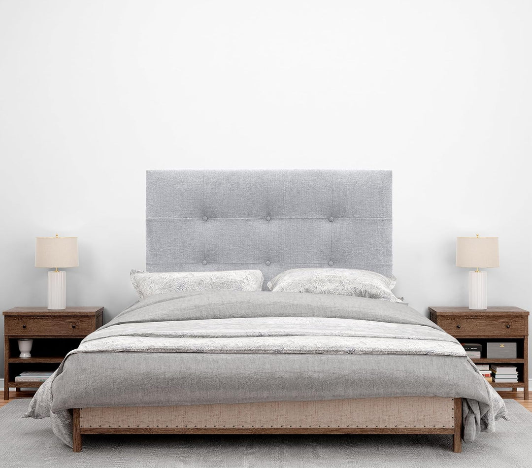 DHOME Kopfteil, gepolstertes Bett Kopfteil 8cm dick. Gepolstertes Kopfteil ACUALINE Stoff und Kunstl