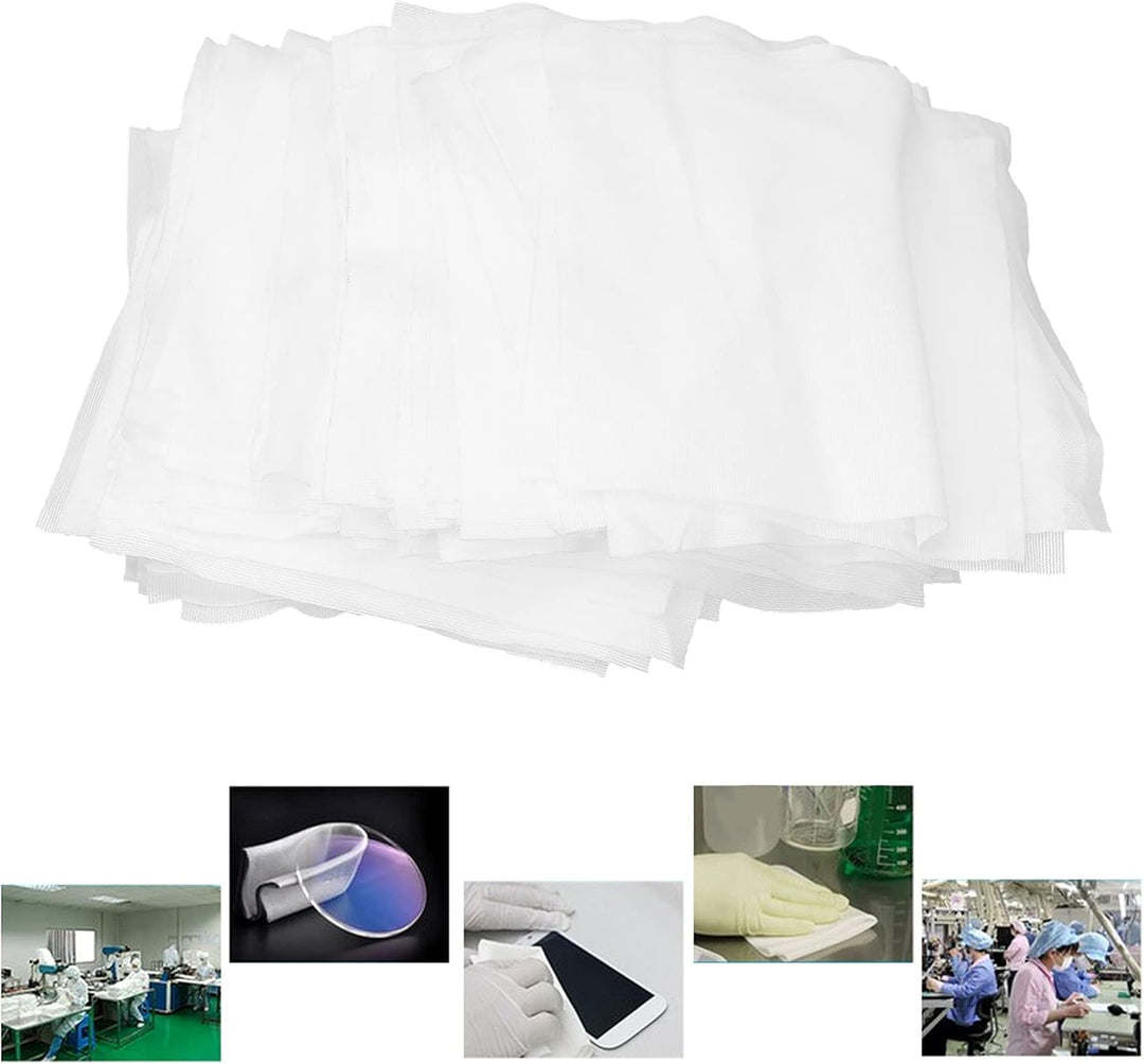 FILFEEL 400 Stück Mikrofaser Reinigungstuch, Streifenfreies Microfasertuch für Spiegelnde, Fusselfre