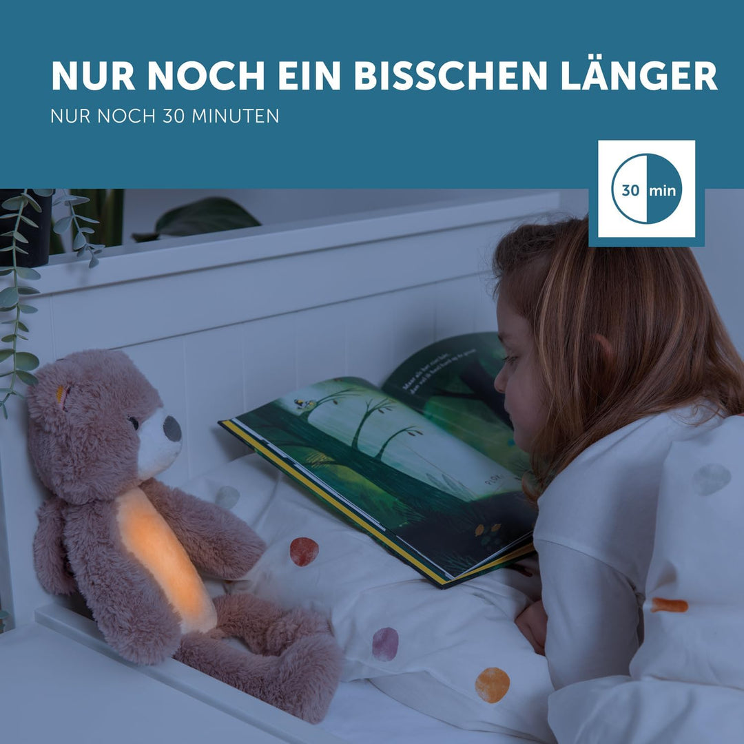 Zazu Brody Schlaftrainer - Kuscheltier mit Nachtlicht, Geräuschmaschine und Schreisensor - Lehrt den