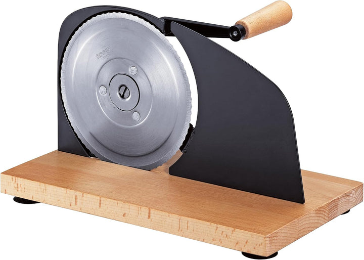 Zassenhaus Brotschneidemaschine PURE schwarz, manuelle Kurbelmaschine mit Edelstahlmesser, Spezial-W