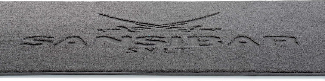 Sansibar Badvorleger 50x80 cm 100% Baumwolle Fein-Flor Badteppich Badematte Anthrazit Einzeln 50 x 8