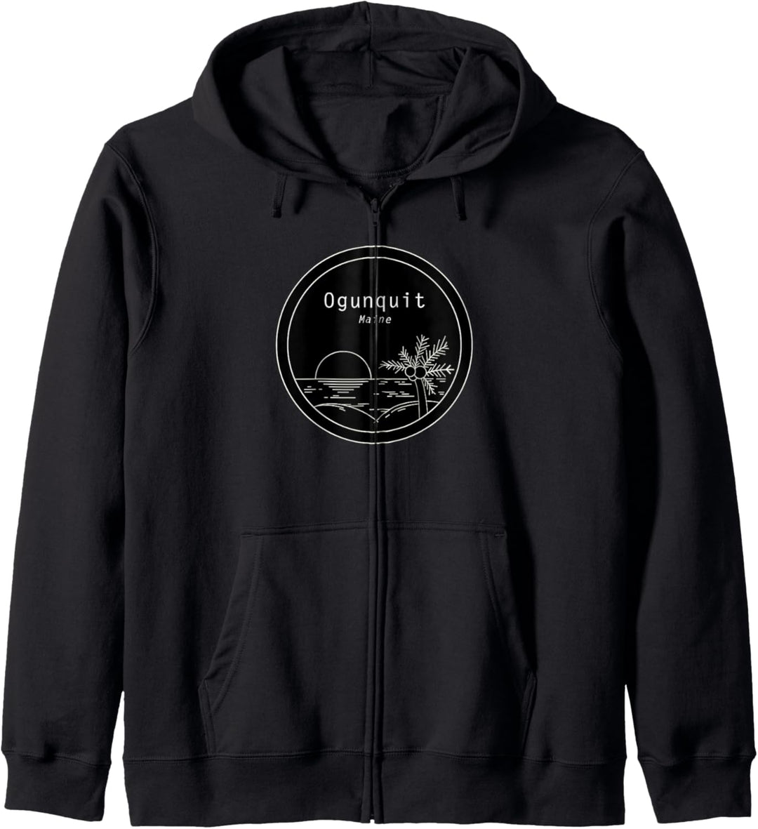 Ogunquit Maine Beach Surfer USA Souvenir Ferien Reise Urlaub Kapuzenjacke