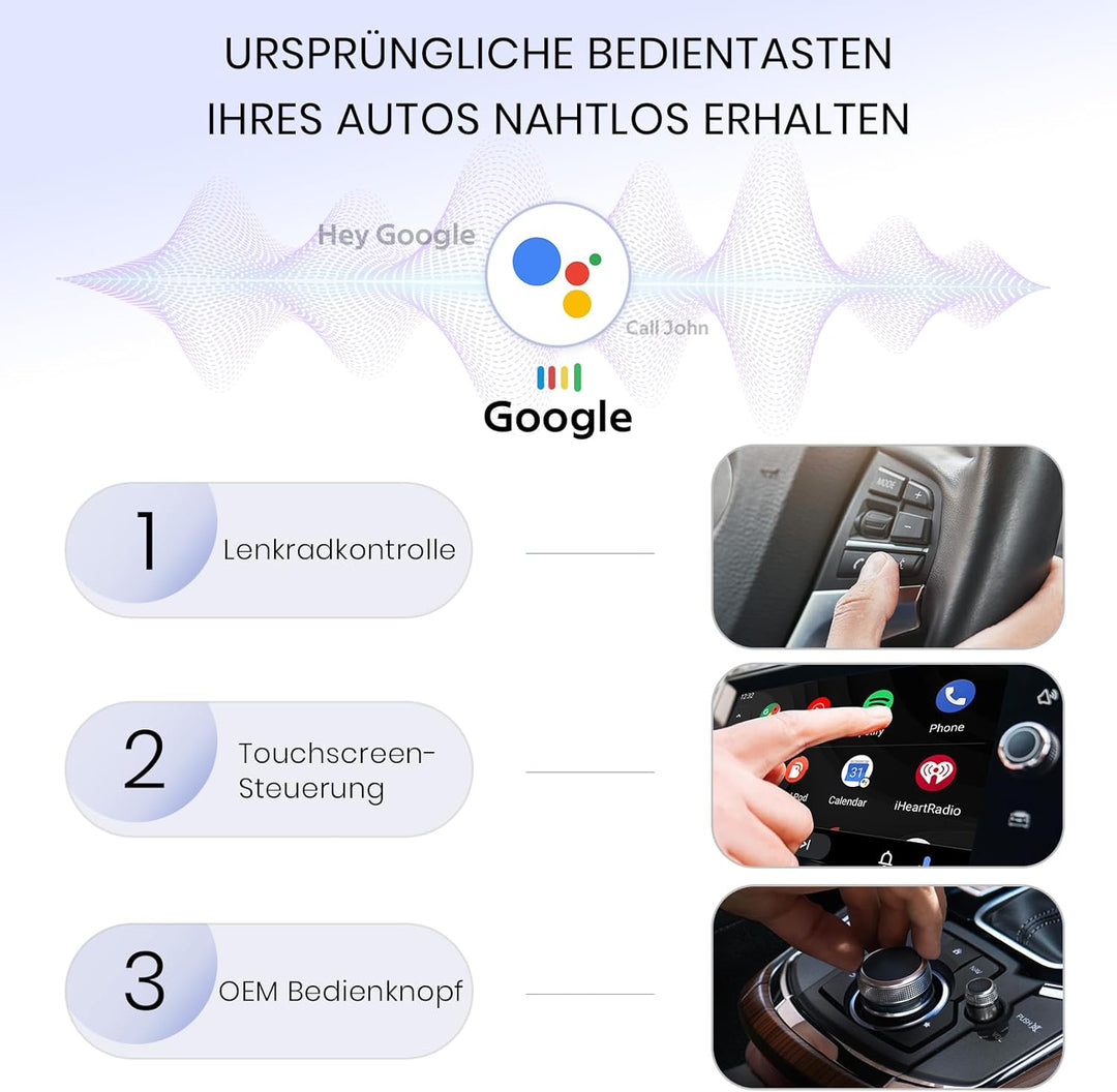 Kabelloser Android Autoschlüssel - schneller und stabiler Android Auto Adapter