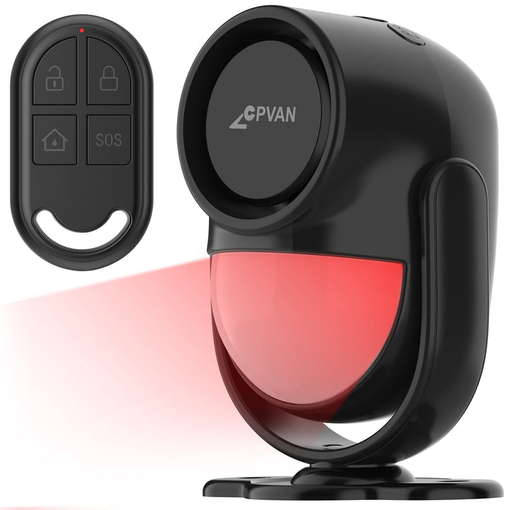 CPVAN PIR Bewegungsmelder Alarm, Bewegungssensor mit Fernbedienung, 125 dB, Anti-Diebstahl Alarmanla