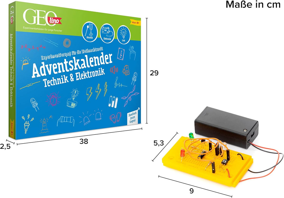 FRANZIS 67171 - GEOlino Adventskalender Technik & Elektronik (Akustik, Elektronik, Licht), Experimen