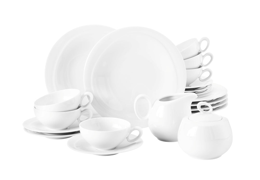 Seltmann Weiden 001.736895 Teeservice 20-teilig, Weiss
