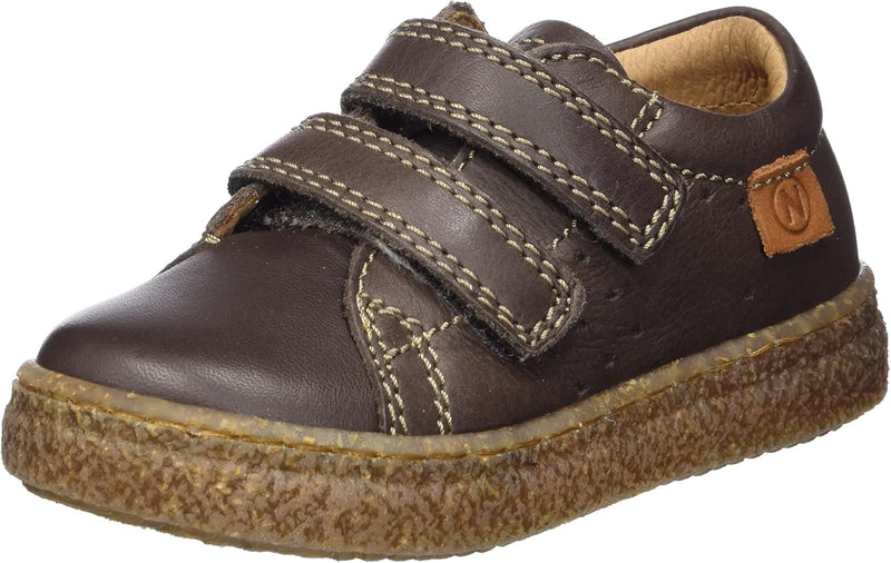 Naturino Carex VL-Sneaker aus gebürstetem Nappalede-Hellblau 30 EU Dunkelbraun, 30 EU Dunkelbraun