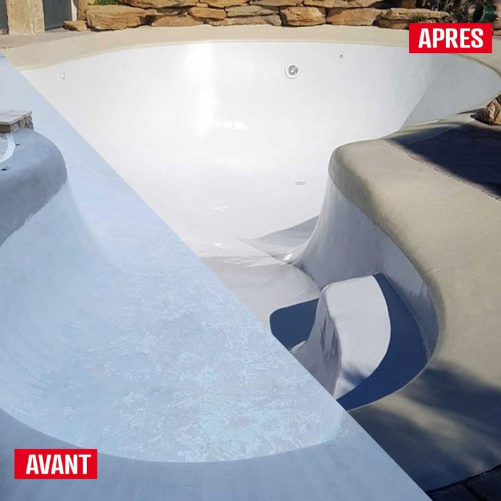 ARCANE INDUSTRIES Schwimmbadfarbe für Polyesterbecken, Beton - ARCAPOOL -175 Perlweiss - RAL 1013-5