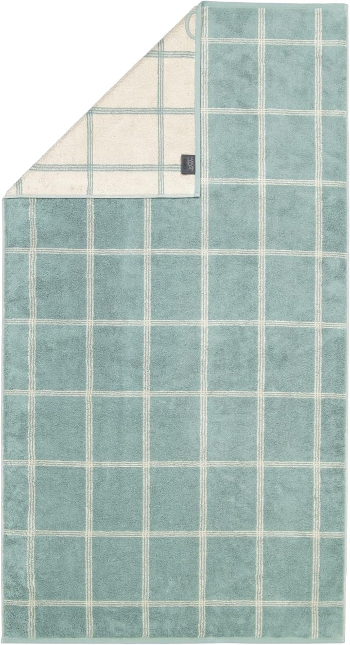 CAWÖ Home Handtücher Luxury Home Two-Tone Grafik 604 Salbei - 43 Duschtuch 80x150 cm, Duschtuch 80x1