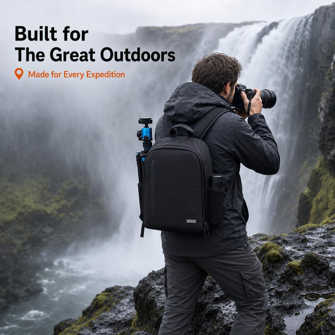 CADeN Kamerarucksack Camera Backpack Wasserabweisend Kameratasche Fototasche Kompatibel mit Sony Can